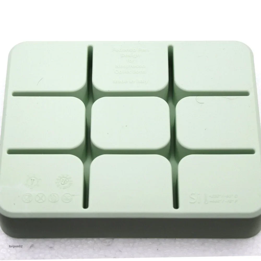 Nespresso Barista Single Ice Cube Silicone Tray-Made in Italy - Pistachio NIB